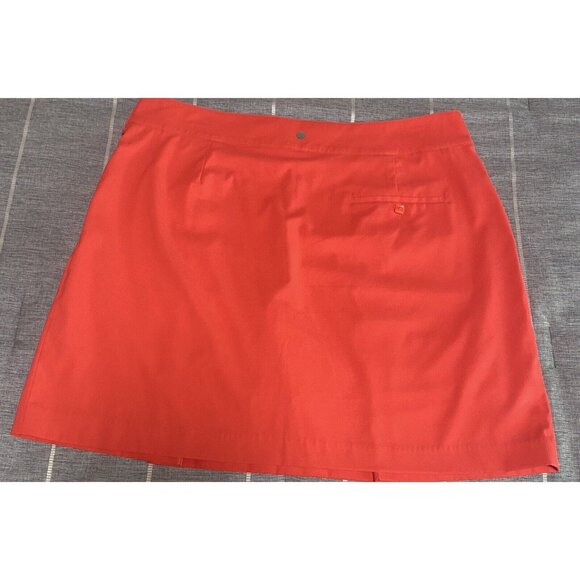 EP New York Women Coral Tennis Golf Skort Skirt  stretch Tennis Pickleball Sz 12 - Picture 2 of 3
